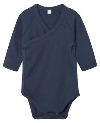 Immagine prodotto di Babybugz - Pigiama kimono per neonati a maniche lunghe FK2975 (68) (blu navy)