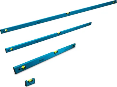 Produktbild von Bituxx Wasserwaagen Set magnetisch Magnetwasserwaage Wasserwage Richtwaage Messwaage Bauwaage 3 Libellen Aluminium 10 / 80 / 150 / 180cm MS-19479