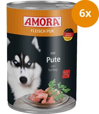 Produktbild von AMORA Fleisch Pur Adult Pute 400 g