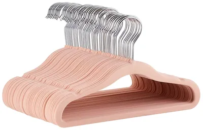 Image de A. Cintres pour vêtements pour enfants, en velours, antidérapants, pour bébés et jeunes enfants