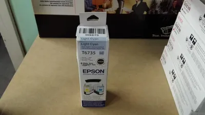 Produktbild von Epson T6735, Original, Cyan, Epson L800, Standardertrag, 70 ml, Tintenstrahldrucker