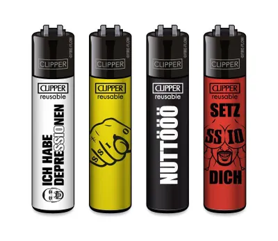 Produktbild von Clipper Feuerzeuge 4er Set SSIO