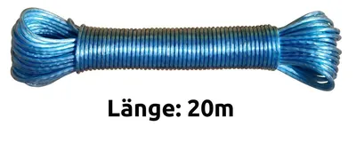 Produktbild von Wäscheleine 20 m blau