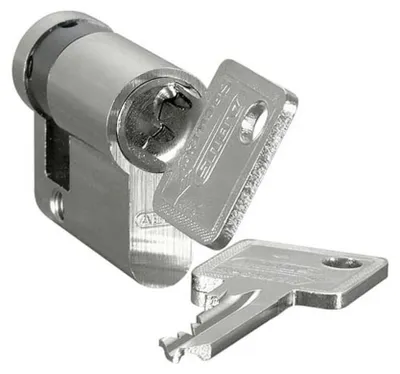 Image de Demi-cylindre profilé 40mm avec 2 clés - Insert de cylindre pour système de fermeture 50994