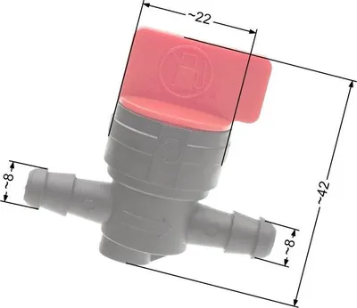 Obrázek produktu pro Náhrada palivového ventilu B&S s průtokem 1/4" 494768 493960 NZ617