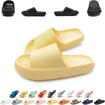 Obrázok produktu pre Protišmykové rýchloschnúce kúpacie papuče hladké - mäkká hrubá podrážka papuče cloud shoes, 44/45