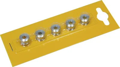 Produktbild von Gebhardt Blattschraube Aluminium 5mm + Mutter für Spurblatt, Silber (pro 5)
