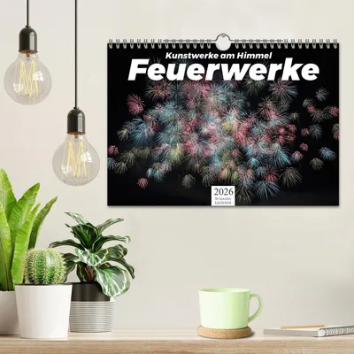 Produktbild von Feuerwerke - Kunstwerke am Himmel (Wandkalender 2026 DIN A4 quer), CALVENDO Monatskalender