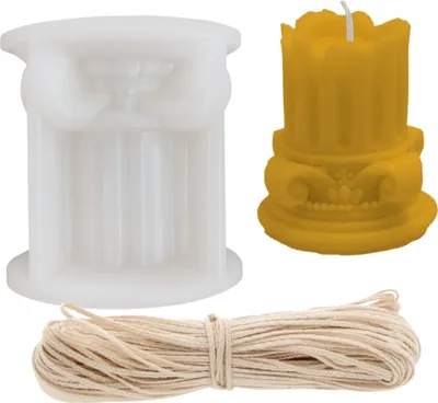 Produktbild von Silikonform Für Kerzen Säule + Docht 20 M – Silikonform für die Kerzenherstellung, Silikon Kerzenform