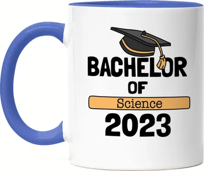 Produktbild von Bachelor of Science 2023 Tasse Blau Studium Absolvent Abschluss Geschenk Bachelorabschluss Uni