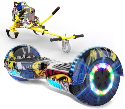 Produktbild von 6,5 Zoll Hoverboard mit Hoverkart Elektro Scooter Self Balance Scooter E Scooter für Kinder und Jugendliche