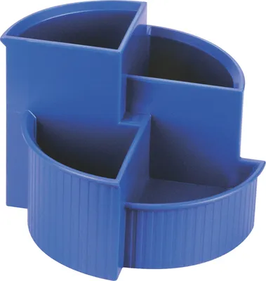 Produktbild von helit Multiköcher Linear 4 Fächer Polystyrol blau