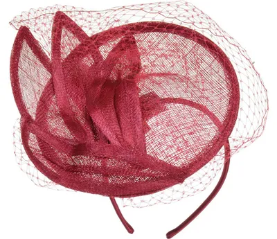 Seeberger Sinamay Haarreif in rot