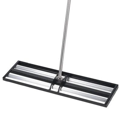 Obrázok produktu pre Vylepšené hrable na vyrovnávanie trávnika s valčekom, vyrovnávač trávnika z nehrdzavejúcej ocele s rozmermi 36" x 10" a nastaviteľnou rukoväťou s dĺžkou 83,9", odolné hrable na vyrovnávanie záhrady, nástroj na vyrovnávanie trávnika šetriaci námahu, vhodný pre golfové ihrisko v záhrade
