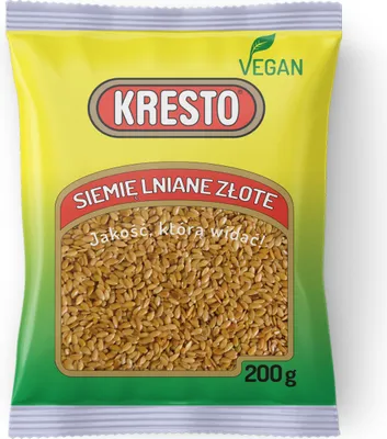 Zdjęcie produktu dla Kresto siemię lniane złote 200g