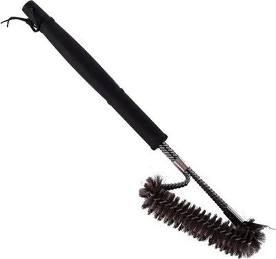 Obrázek produktu pro Kartáč a škrabka na čištění grilu – kartáč na čištění grilu – 45 cm nerezový čistič roštu – příslušenství a nářadí pro plynové, uhlíkové, elektrické a infračervené grily – dárky pro muže