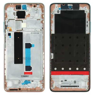 Obrázok produktu pre Predný rám LCD displeja pre Xiaomi Redmi Note 9 Pro 5G – zelený rámček – príslušenstvo