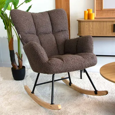 Image de Milton & Oldbrook Teddy Fauteuil à bascule Vidin Marron