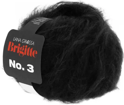 Produktbild von Lana Grossa Brigitte No.3 010 Schwarz 25g