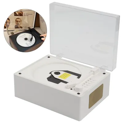 Produktbild von Bluetooth-Lautsprecher, Tragbarer Wiederaufladbarer,Multi-Verbindung CD-Player, Fernbedienung, Tastensteuerung,Kabellose und Kabelgebundene Verbindung