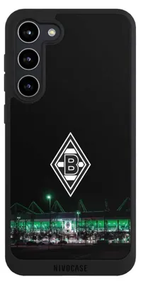 Produktbild von NIVOCASE Handyhülle für Samsung Galaxy S23+  Hülle NIVOpure Case Schwarz Borussia Mönchengladbach Offizielles Lizenzprodukt Stadion