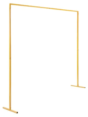 Image de Arche de mariage, hauteur réglable, structure robuste en fer, JAUNE, L