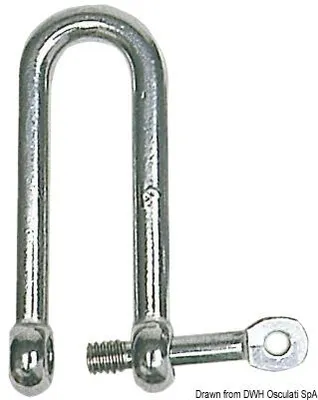 Produktbild von Langer Schäkel mit unverlierbarer Bolzen AISI 316 12 mm Osculati 08.222.12