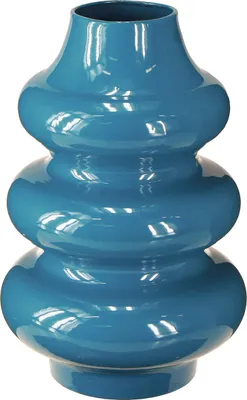 Produktbild von Elegante Keramikvase mit wellenförmiger Oberfläche für stilvolle Dekoration