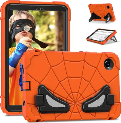 Obrázek produktu pro Ochranný obal pro Samsung Galaxy Tab A9 2023 8,7" SM-X110/X115/X117, robustní nárazuvzdorný stojan pro děti chlapce Pomerančový