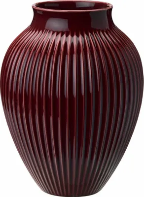 Image de Knabstrup Vase Ripple, Vase décoratif, Vase de fleurs, Céramique, Berry, 27 cm, K1234-2