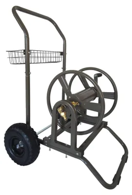 Produktbild von Gartenschlauchwagen mit Trommel und Rädern, 60 m Fassungsvermögen