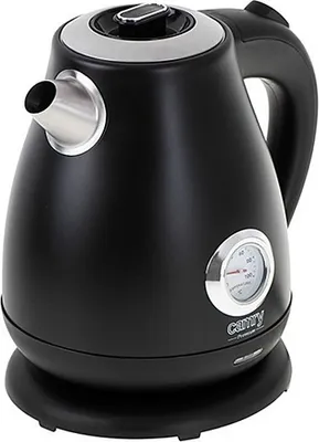 Image de Camry | Kettle with a thermometer | CR 1344 | Electric | 2200 W | 1.7 L | Stainless steel | 360° rotational base | Black