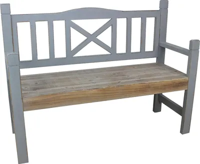 Produktbild von Gartenbank Senja 2 Landhausstil 120x90,5x43,5 cm Sitzhöhe 45 cm