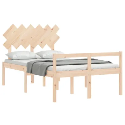 Image de Lit pour personne âgée sans matelas bois massif