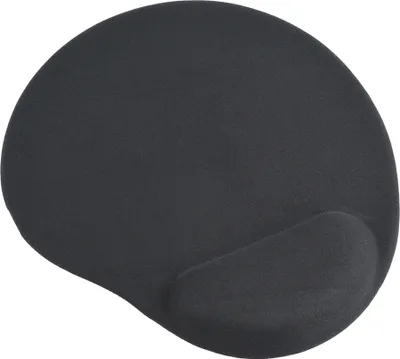Produktbild von Gembird MP-GEL-BLACK, Schwarz, Einfarbig, Gel, Gummi, Handgelenkauflage