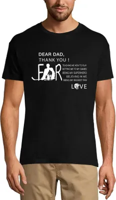 Produktbild von Herren Grafik T-Shirt Lieber Papa danke Zitat – Dear Dad Thank You Quote – Öko-Verantwortlich Vintage Jahrgang Kurzarm Lustige Druck Geburtstag