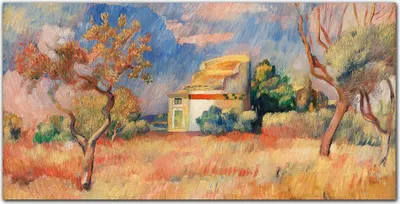 Produktbild von Coloray Küchenrückwand 100x50 Spritzschutz aus Glas - Dorfhaus Himmel