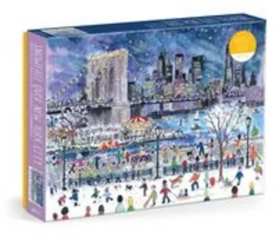 Productafbeelding van Michael Storrings puzzel van 1000 stukjes, met het thema "Sneeuwval over New York City"
