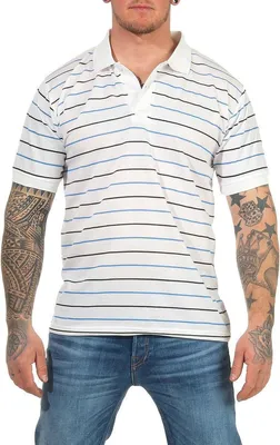Immagine prodotto di Polo da uomo elasticizzata a manica corta; bianco 2XL