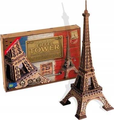 Image de WOODEN CITY Puzzle 3D en bois Escape Puzzlebox : Tour Eiffel 202 dlks