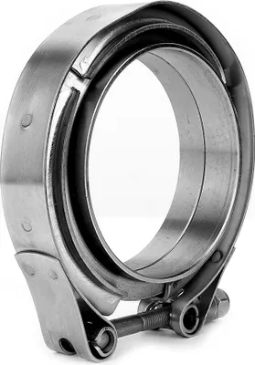 Zdjęcie produktu dla 2,75 cala rura wydechowa Turbo ze stali nierdzewnej, zacisk V-Band, zestaw 2 szt. kołnierzy