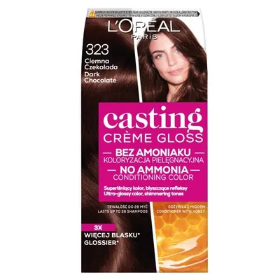 Produktbild von Haarfarbe L'Oreal Casting Creme Gloss 323 Schokoladenbraun