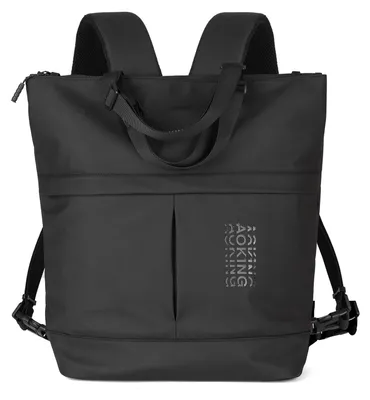 Produktbild von Aoking Rucksack Schwarz Polyester Reißverschluss Casual Uni Black B ONE 30x41x18 cm