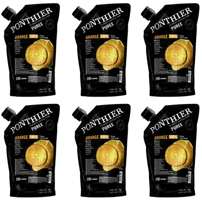 Produktbild von Ponthier ORANGE-VALENCIA PÜREE Zitrus-Frucht-Püree 6x 1KG