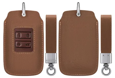 Produktbild von kwmobile Autoschlüssel Kunstleder Hülle kompatibel mit Renault 4-Tasten Smartkey Autoschlüssel (nur Keyless Go) - Schlüsselhülle Schlüssel Case -