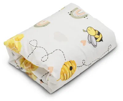 Produktbild von Sei Design Stillkissen klein für unterwegs mit Baumwollbezug Armkissen Stillmuff to go Ministillkissen Biene