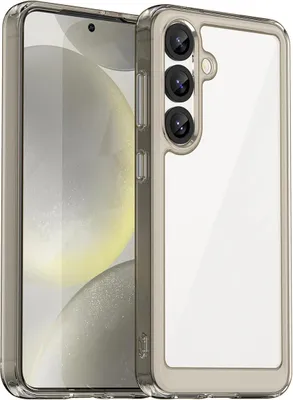 Produktbild von Outer Space Case Mit Gelrahmen Für Samsung Galaxy S25 - Transparent Und Schwarz