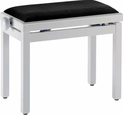 Image de WTF TBS 020 Tabouret de piano en bois blanc