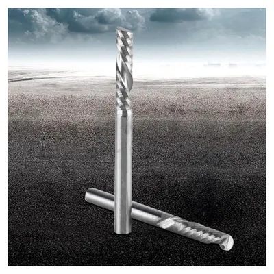 Produktbild von 10 Stück Einzelflöten-Schaftfräser aus Wolframkarbid, 4 mm Schaft