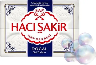 Produktbild von Haci Sakir Hamam Seife Rose - Gül Saf Sabun (4x150g) 600g